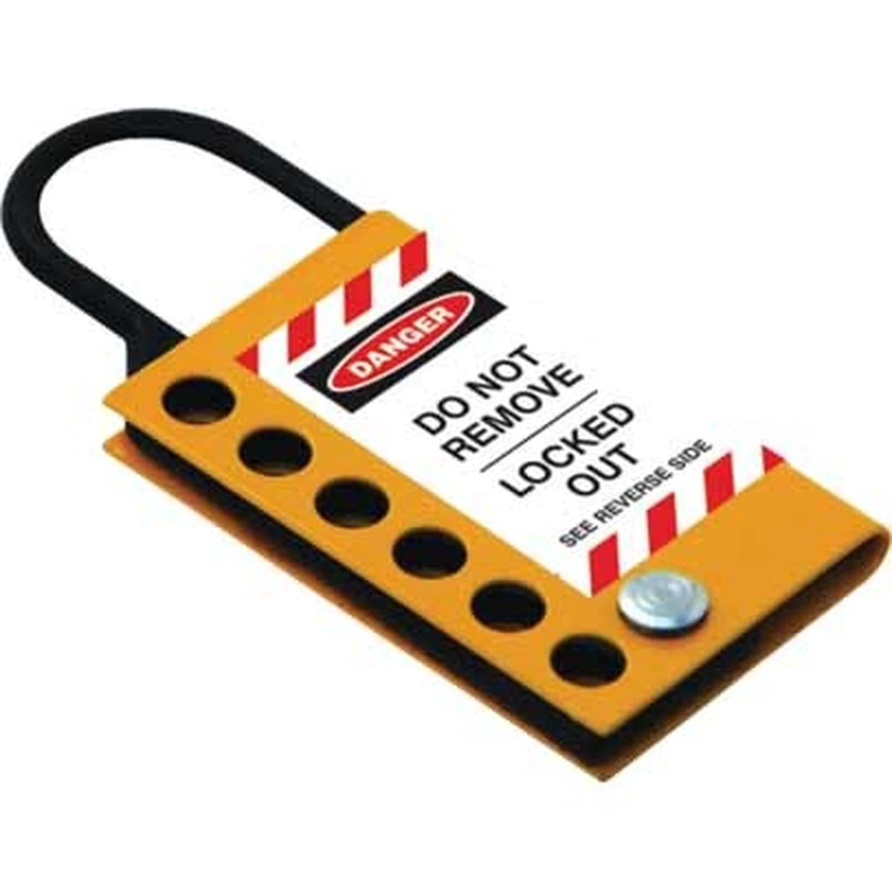 Stainless Steel Hasp - 25mm - Yellow Black PS-LOTO-HASP-SYB25